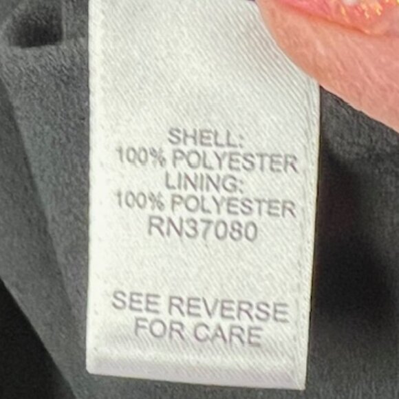 CATO Womens Semi-Sheer Sleeveless Layered Tunic, Blk w/Yellow Dots, Size 26/28W - Picture 5 of 6